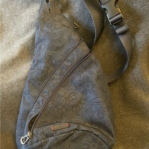 Sakroots Navy Floral Crossbody Sling Bag